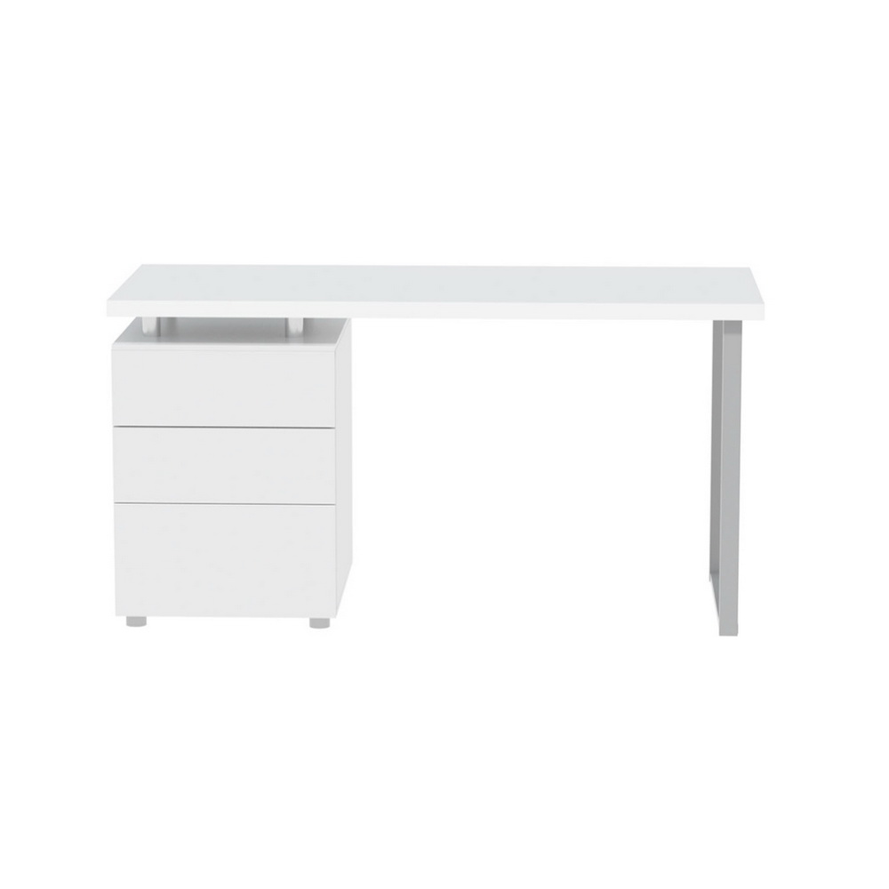 Artiss Corner Computer Desk Office Study Desks Table Drawers Shelves White Black - Picture 79 of 106