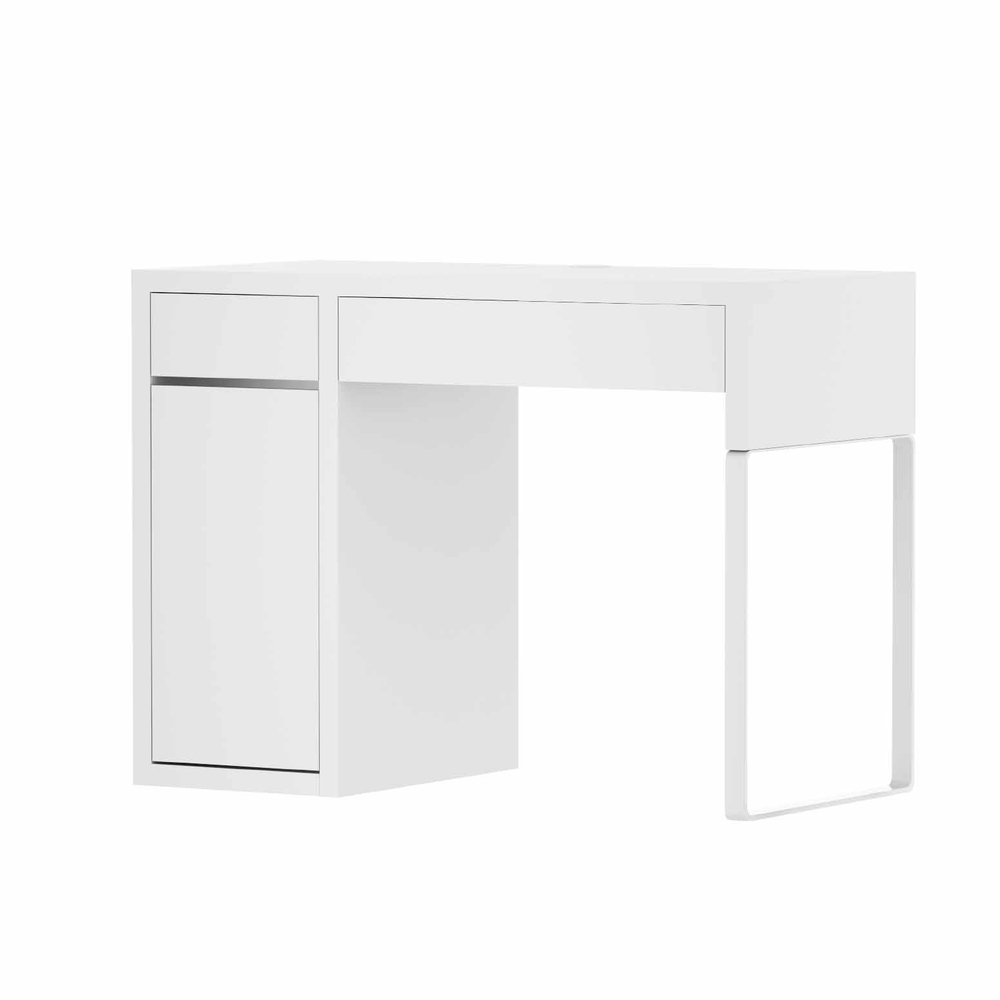 Artiss Corner Computer Desk Office Study Desks Table Drawers Shelves White Black - Picture 84 of 106