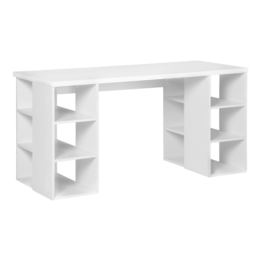 Artiss Corner Computer Desk Office Study Desks Table Drawers Shelves White Black - Picture 100 of 106