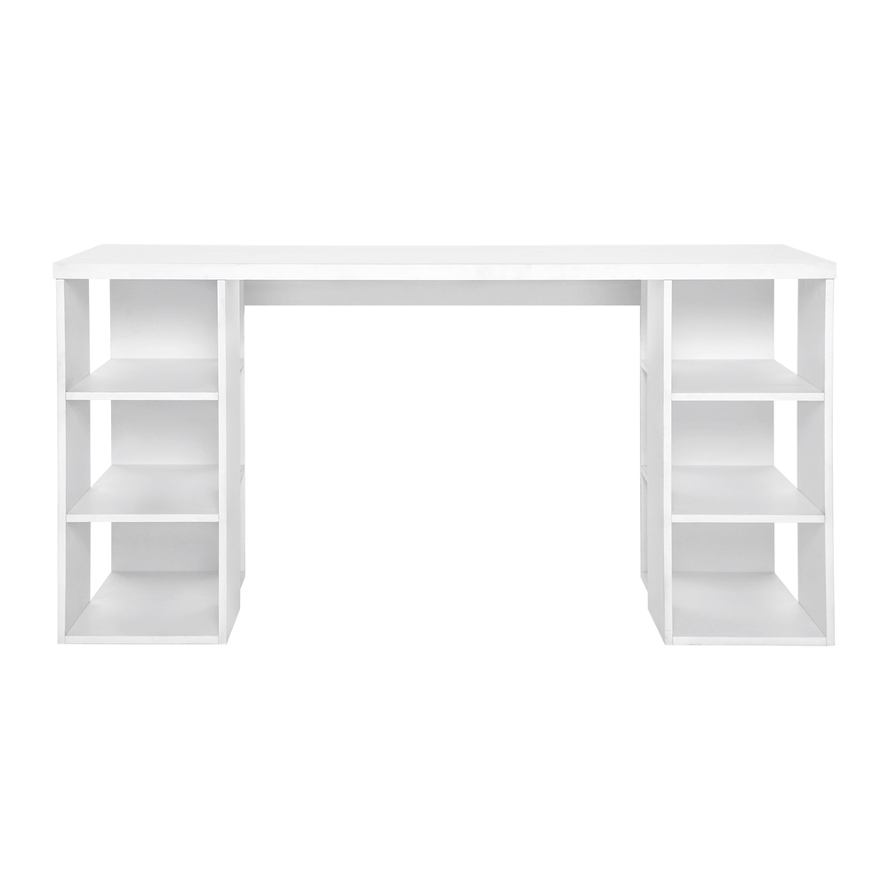 Artiss Corner Computer Desk Office Study Desks Table Drawers Shelves White Black - Picture 102 of 106