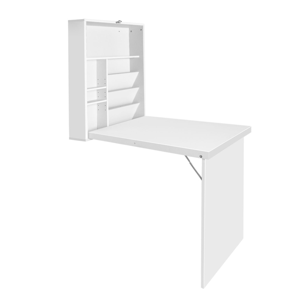 Artiss Corner Computer Desk Office Study Desks Table Drawers Shelves White Black - Picture 39 of 106