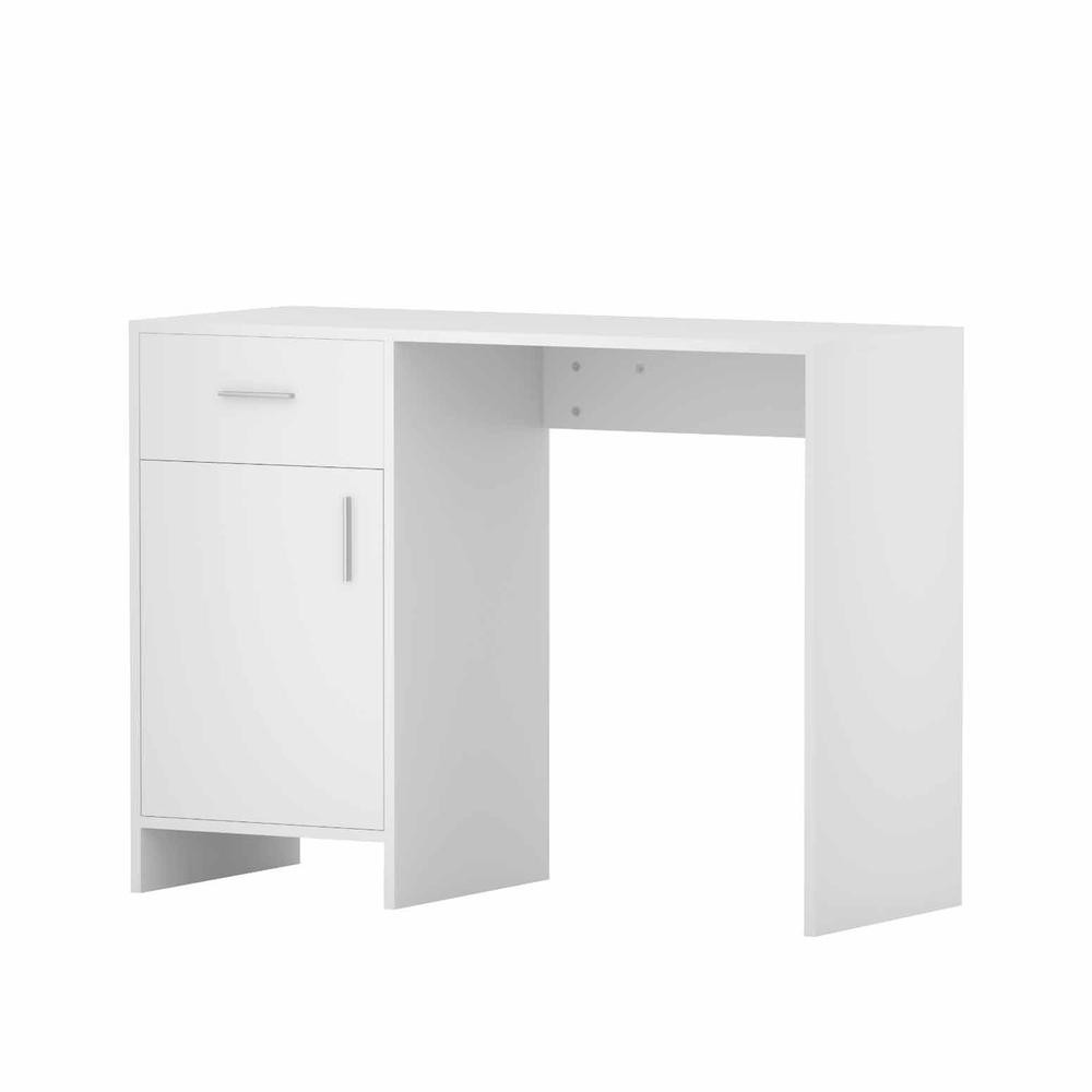 Artiss Corner Computer Desk Office Study Desks Table Drawers Shelves White Black - Picture 45 of 106