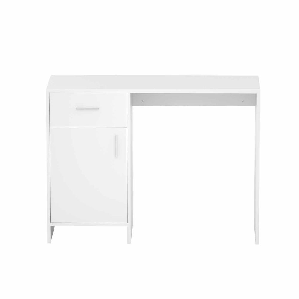Artiss Corner Computer Desk Office Study Desks Table Drawers Shelves White Black - Picture 47 of 106