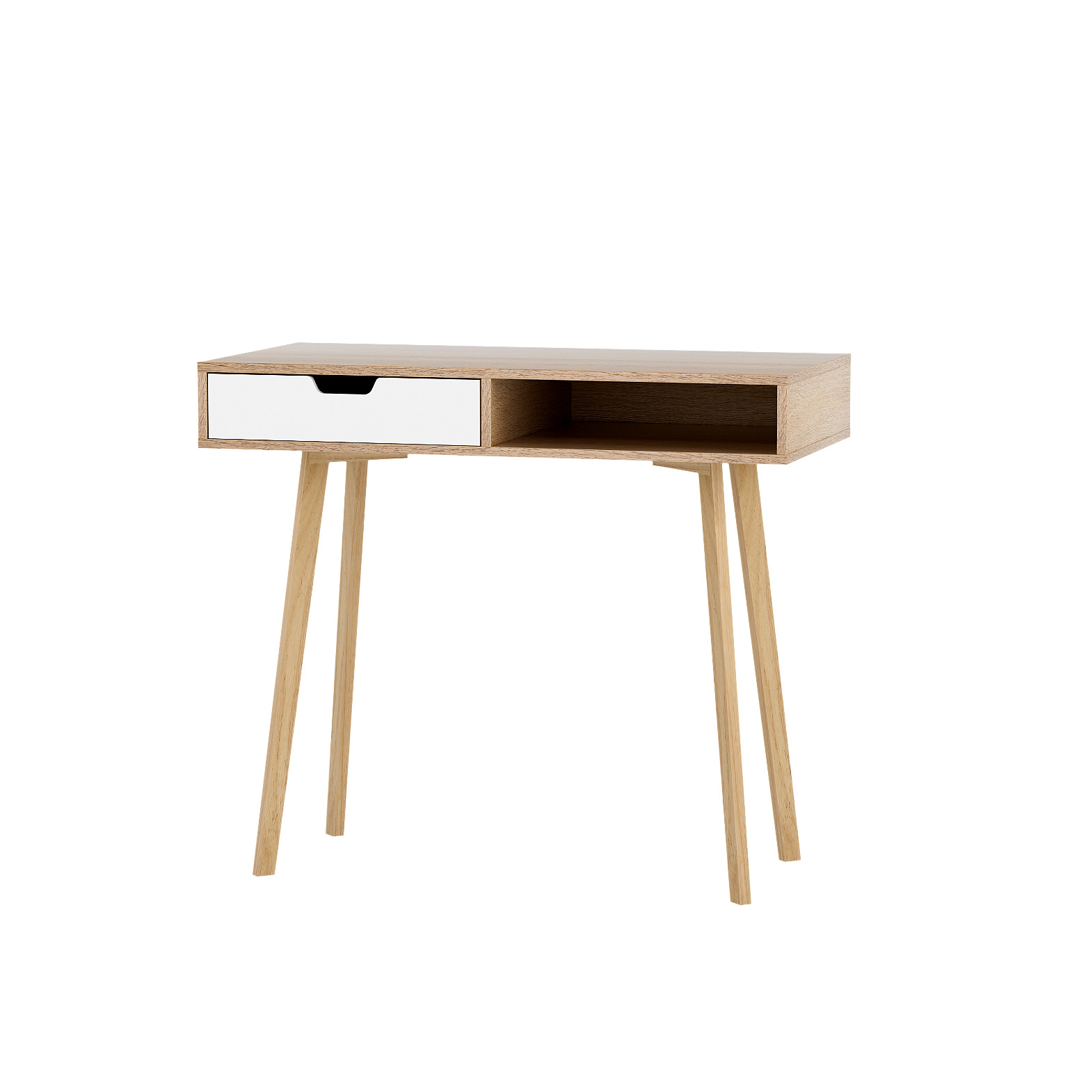 Artiss Corner Computer Desk Office Study Desks Table Drawers Shelves White Black - Picture 29 of 106