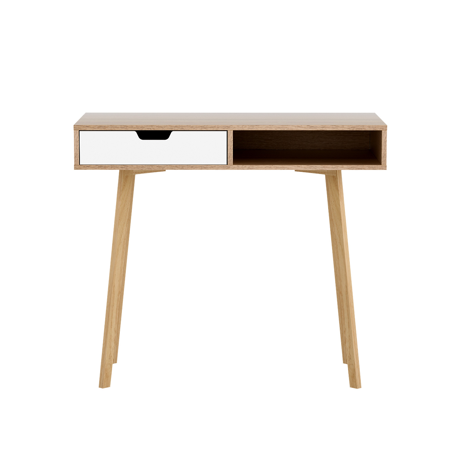 Artiss Corner Computer Desk Office Study Desks Table Drawers Shelves White Black - Picture 31 of 106