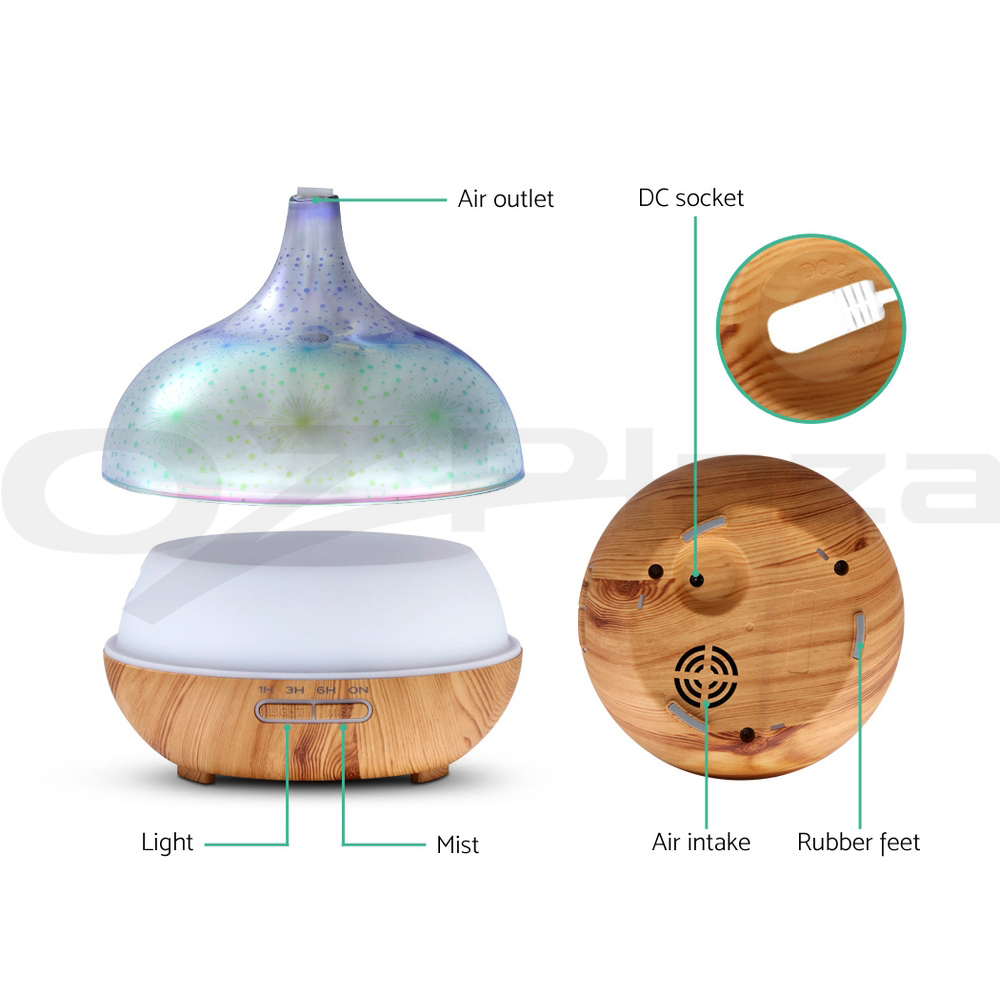 Devanti Aromatherapy Diffuser 3D Aroma Essential Oils Ultrasonic Air Humidifier - Picture 18 of 35