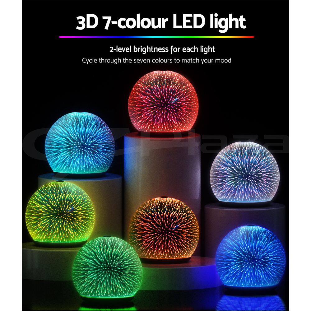 Devanti Aromatherapy Diffuser 3D Aroma Essential Oils Ultrasonic Air Humidifier - Picture 28 of 35