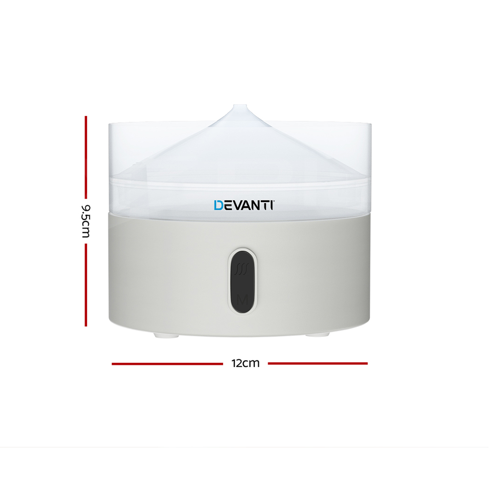 Devanti Aromatherapy Diffuser Aroma Essential Oil Ultrasonic Air Humidifier Mist - Picture 45 of 133