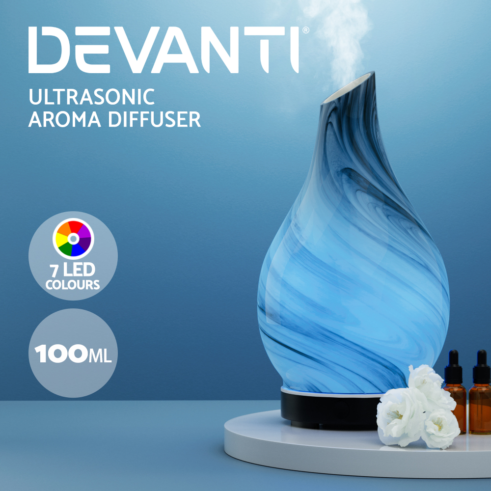 Devanti Aromatherapy Diffuser 3D Aroma Essential Oils Ultrasonic Air Humidifier - Picture 32 of 35