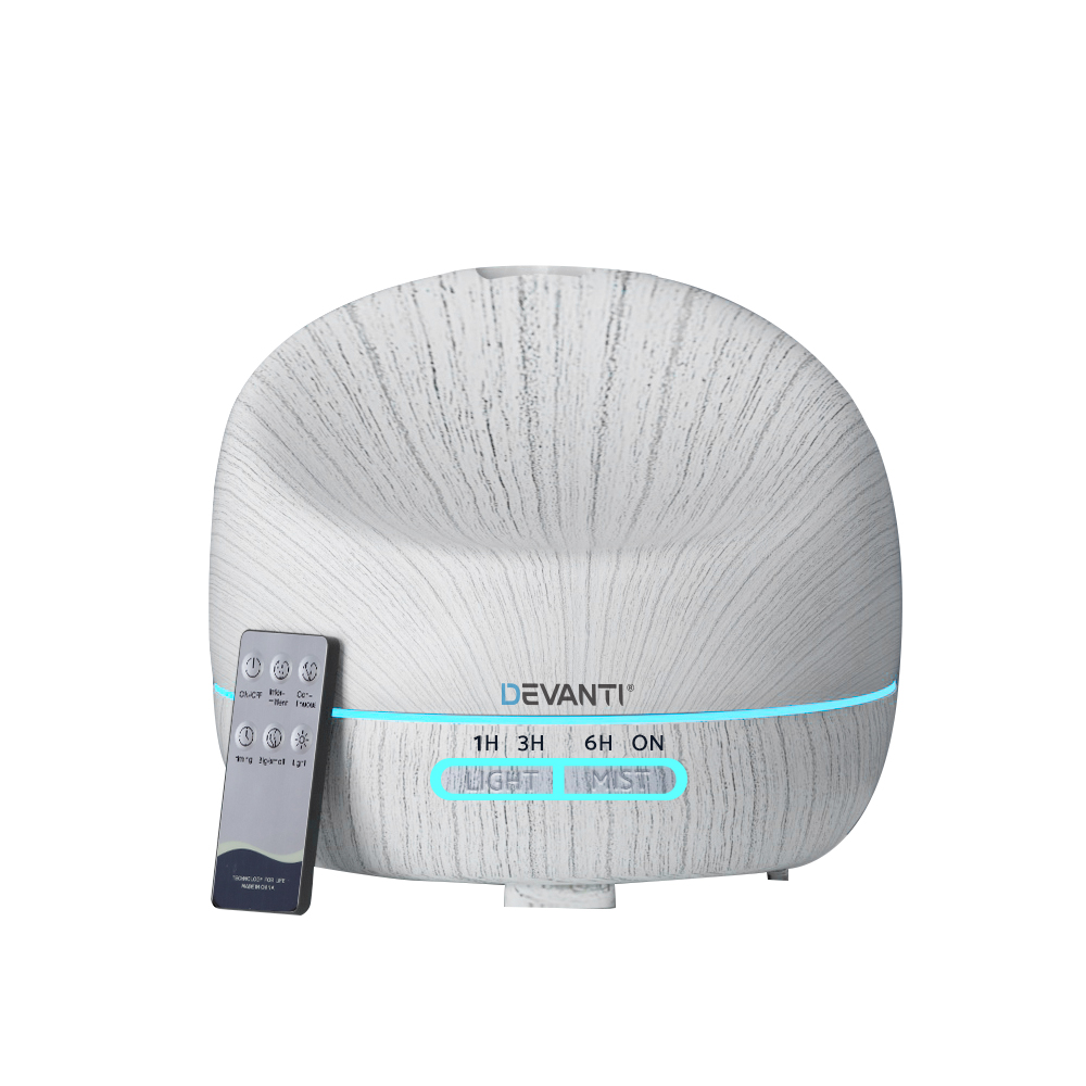 Devanti Aromatherapy Diffuser Aroma Essential Oil Ultrasonic Air Humidifier Mist - Picture 40 of 133