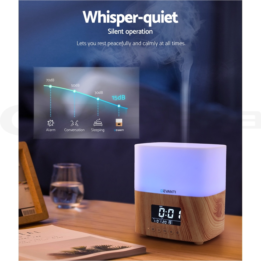 Devanti Aromatherapy Diffuser Aroma Essential Oil Ultrasonic Air Humidifier Mist - Picture 121 of 133