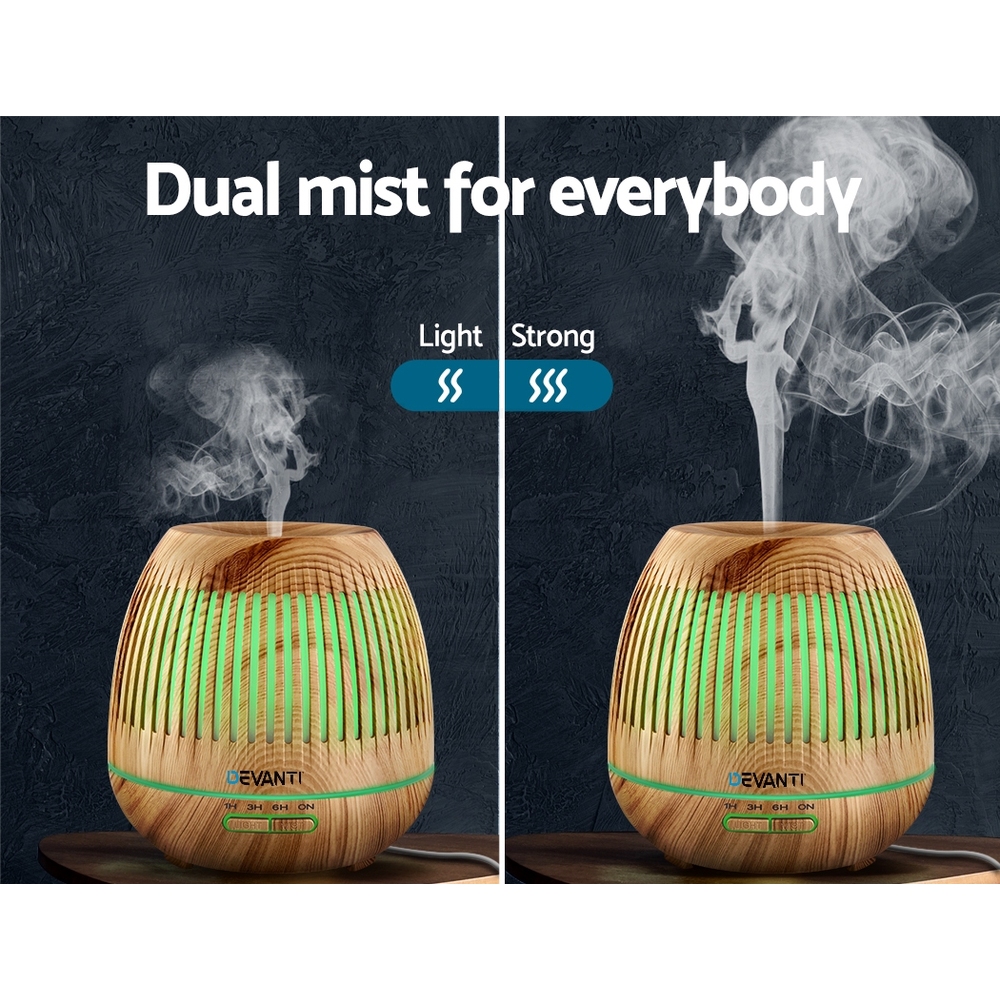 Devanti Aromatherapy Diffuser Aroma Essential Oil Ultrasonic Air Humidifier Mist - Picture 83 of 133