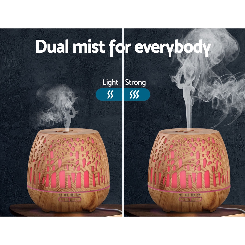 Devanti Aromatherapy Diffuser Aroma Essential Oil Ultrasonic Air Humidifier Mist - Picture 93 of 133