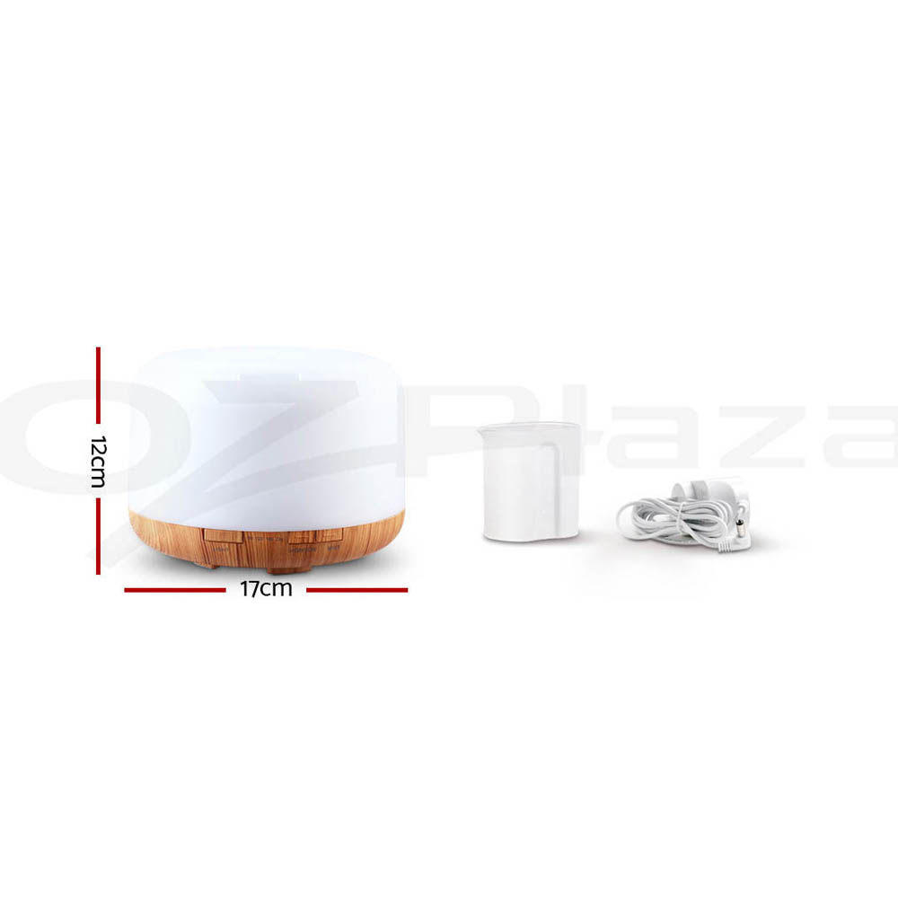 Devanti Aromatherapy Diffuser Aroma 500ml Ultrasonic Humidifier Essential Oils - Picture 43 of 55