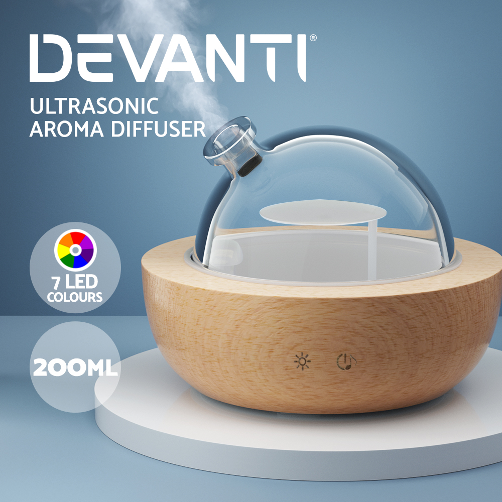 Devanti Aromatherapy Diffuser Aroma Essential Oil Ultrasonic Air Humidifier Mist - Picture 47 of 133