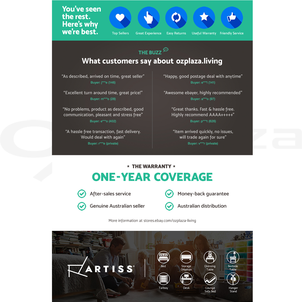 Artiss Dressing Table Stool Set Mirror Drawers Jewellery Cabinet Makeup Vanity - Picture 13 of 44