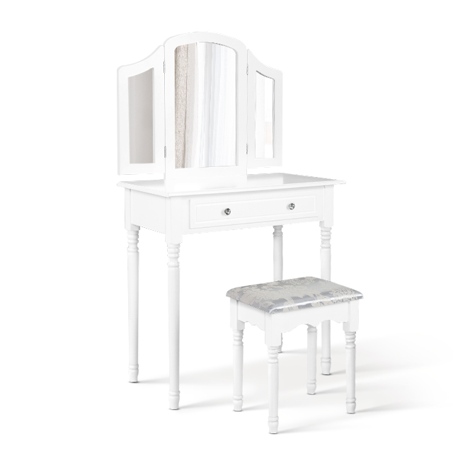 Artiss Dressing Table Stool Set Mirror Drawers Jewellery Makeup