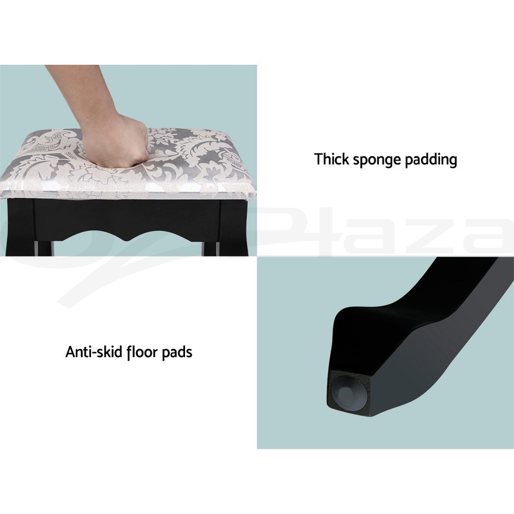 Artiss Dressing Table Stool Set Mirror Drawers Jewellery Cabinet Makeup Vanity - Picture 30 of 44