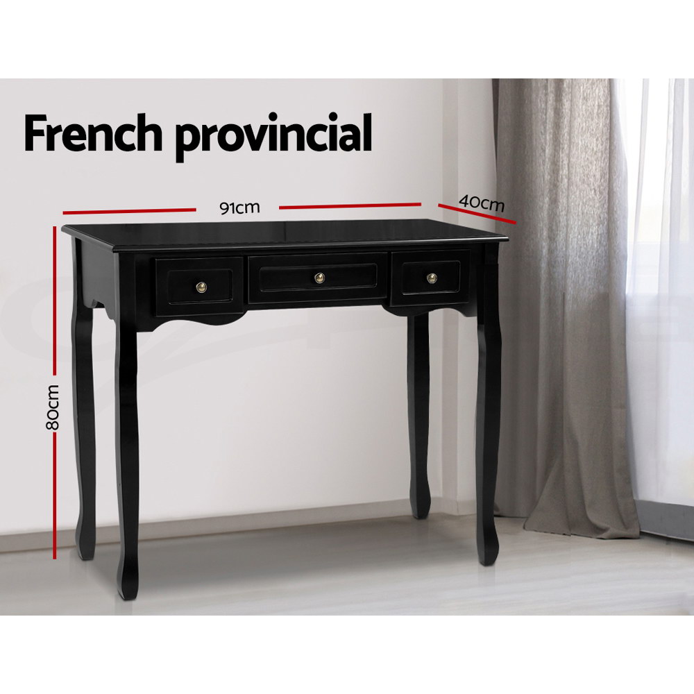 Artiss Console Table Wood Entry Table Hallway Side Display Stand 3 Drawers - Picture 12 of 13