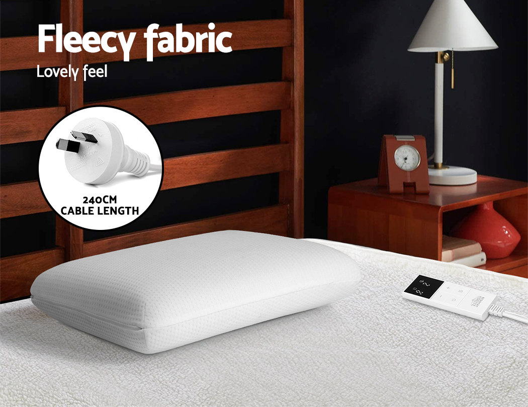 Fleecy Electric Blanket Heated Fully Fitted Washable Fleece Underlay