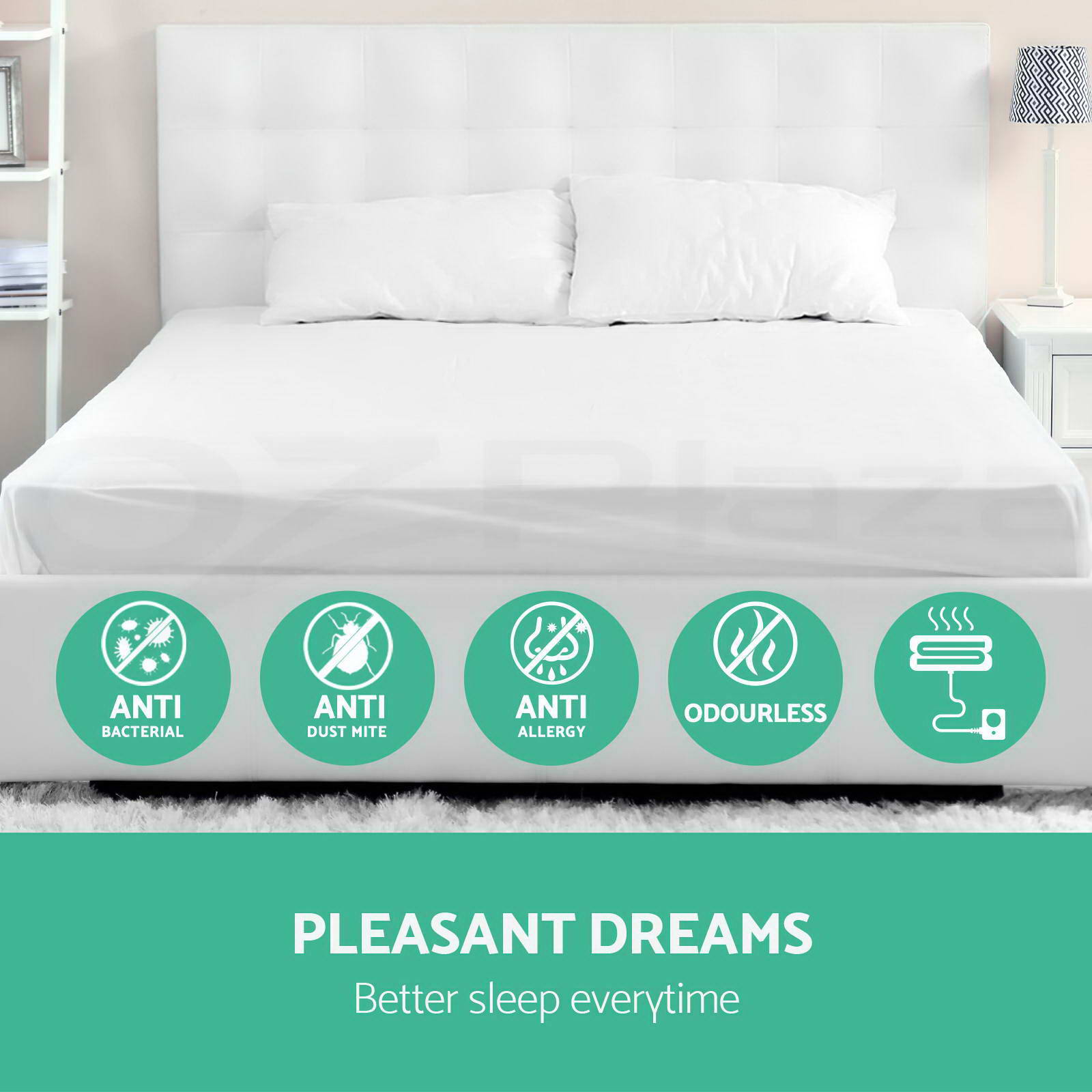 giselle bedding polyester electric blanket heated fully fitted warm heated fitted bed sheet
