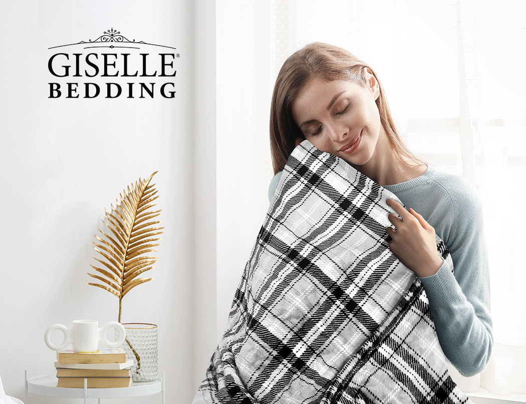 Giselle Bedding Washable Heated Electric Throw Rug Snuggle Blanket