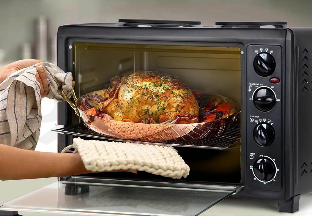 5Star Chef Convection Oven Electric 45L Bake Benchtop Hot Plate