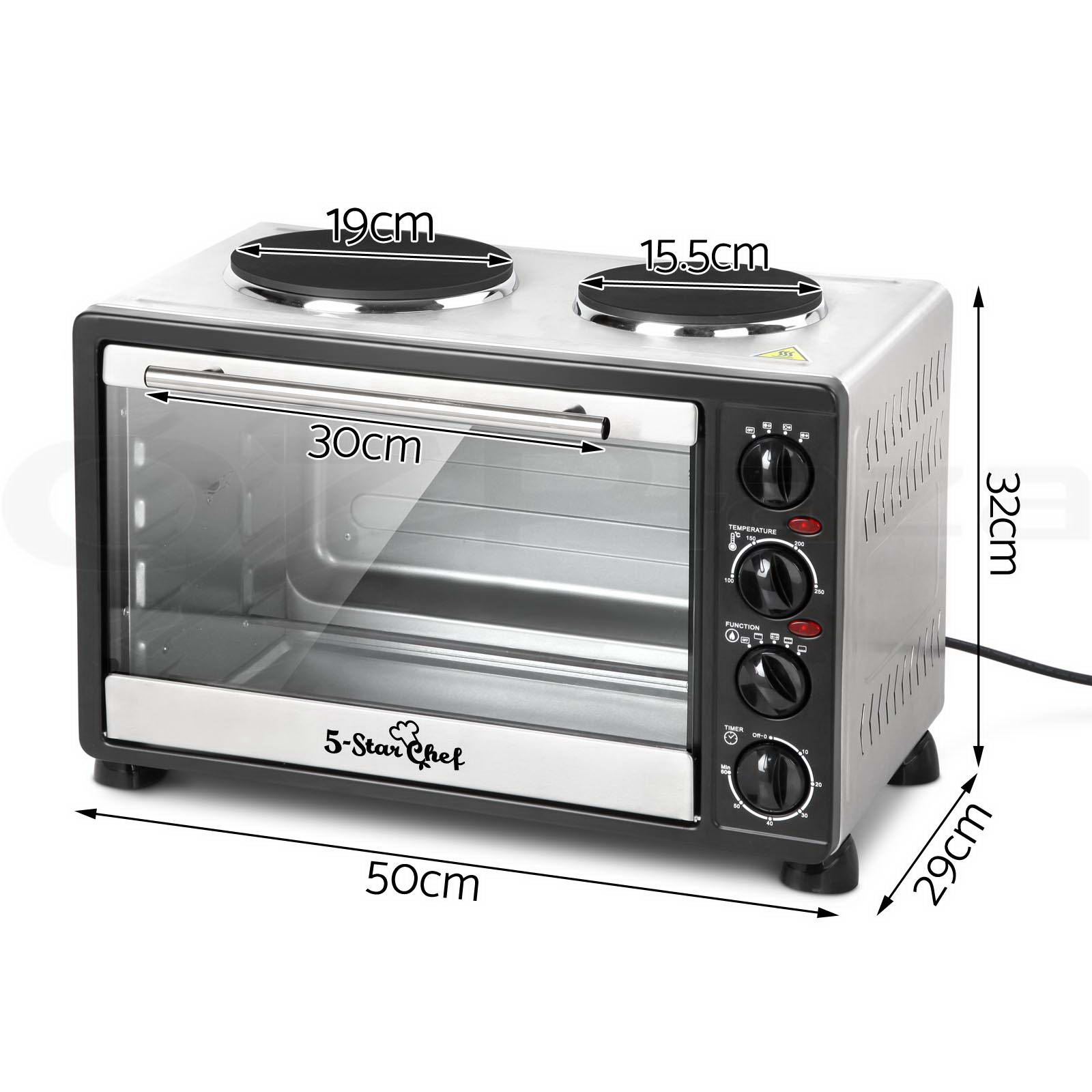 5Star Chef Portable Electric Oven Convection Bake 34L 45L Hot Plate