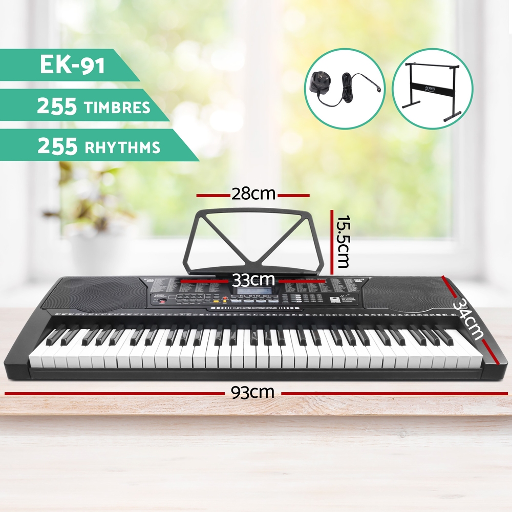 Alpha 61 Keys Electronic Piano Keyboard Digital Electric Keyboards 6