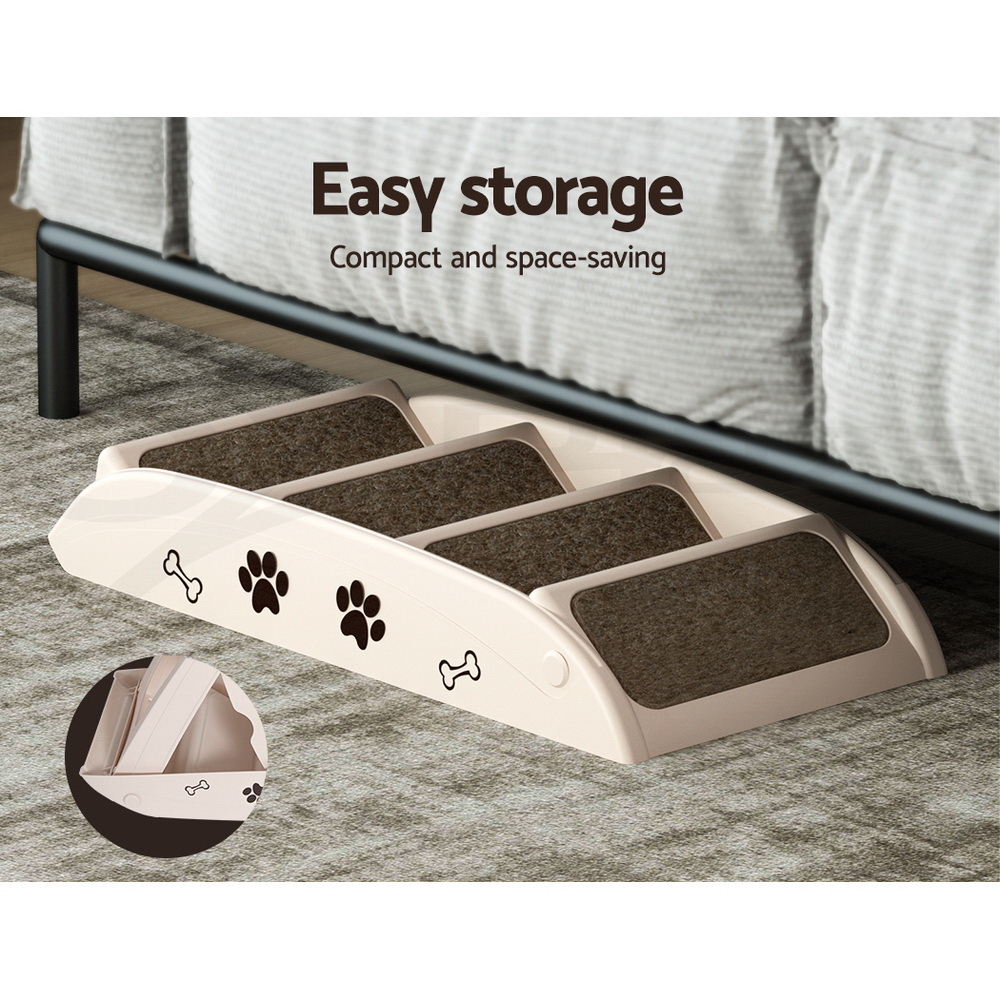 i.Pet Dog Ramp Steps For Bed Sofa Car Pet Stairs Ladder Travel Foldable Portable - Picture 49 of 72