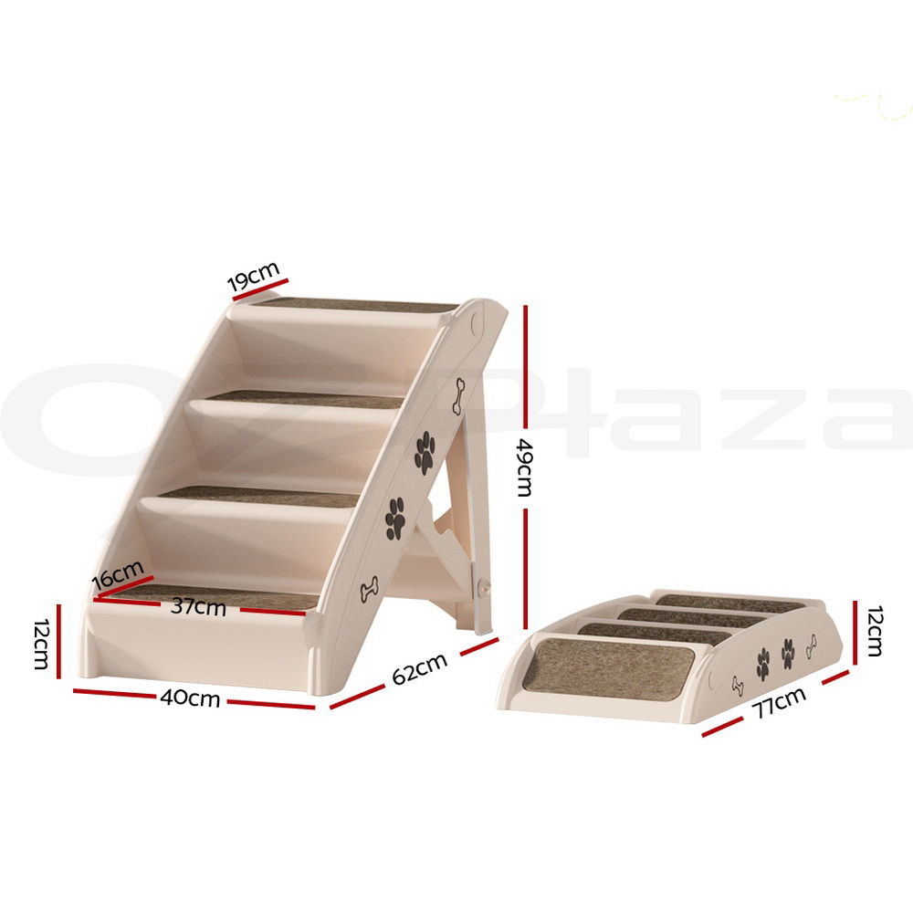 i.Pet Dog Ramp Steps For Bed Sofa Car Pet Stairs Ladder Travel Foldable Portable - Picture 53 of 72