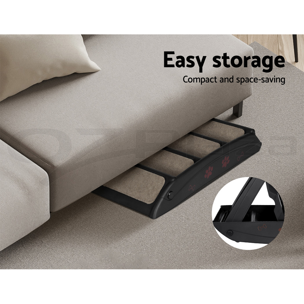 i.Pet Dog Ramp Steps For Bed Sofa Car Pet Stairs Ladder Travel Foldable Portable - Picture 10 of 72