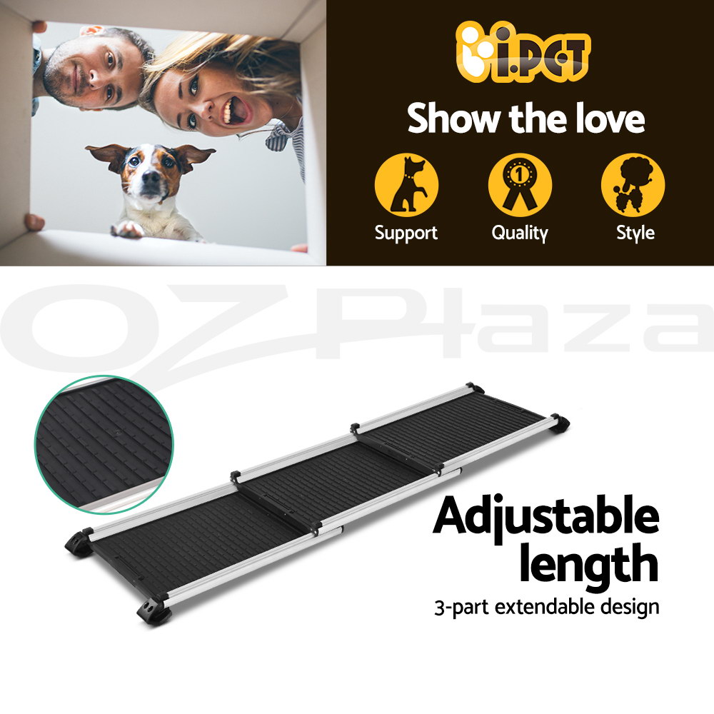 i.Pet Dog Ramp Steps For Bed Sofa Car Pet Stairs Ladder Travel Foldable Portable - Picture 18 of 72