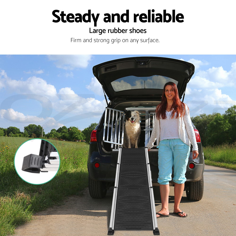 i.Pet Dog Ramp Steps For Bed Sofa Car Pet Stairs Ladder Travel Foldable Portable - Picture 21 of 72