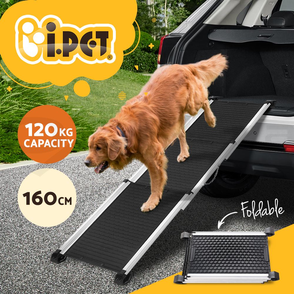 i.Pet Dog Ramp Steps For Bed Sofa Car Pet Stairs Ladder Travel Foldable Portable - Picture 17 of 72
