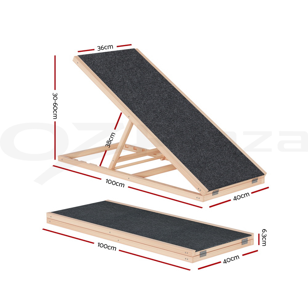 i.Pet Dog Ramp Steps For Bed Sofa Car Pet Stairs Ladder Travel Foldable Portable - Picture 66 of 72