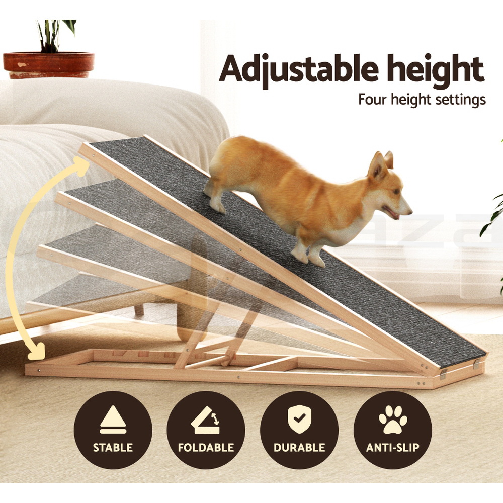 i.Pet Dog Ramp Steps For Bed Sofa Car Pet Stairs Ladder Travel Foldable Portable - Picture 68 of 72