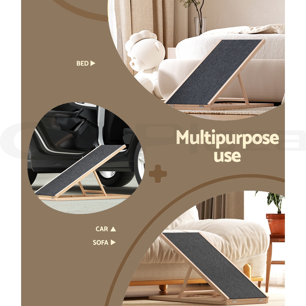 i.Pet Dog Ramp Steps For Bed Sofa Car Pet Stairs Ladder Travel Foldable Portable - Picture 71 of 72