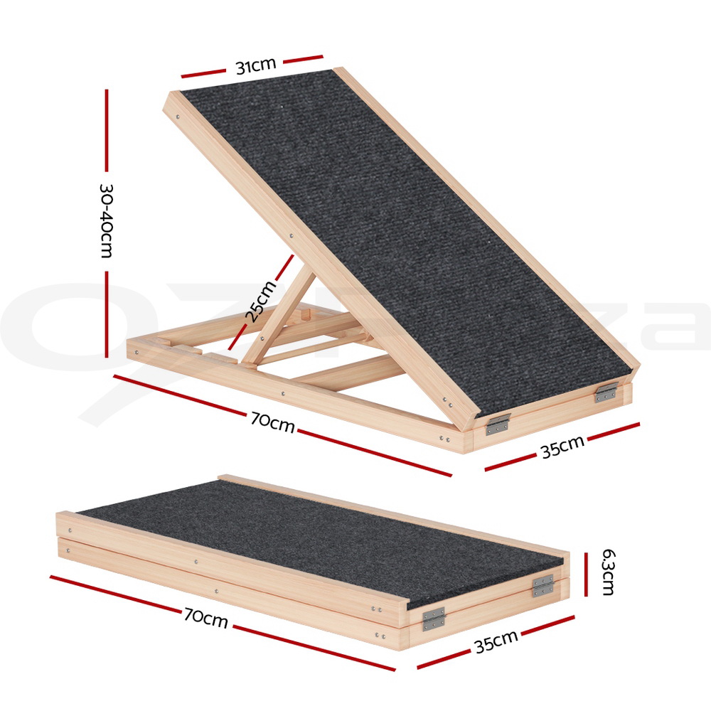 i.Pet Dog Ramp Steps For Bed Sofa Car Pet Stairs Ladder Travel Foldable Portable - Picture 57 of 72