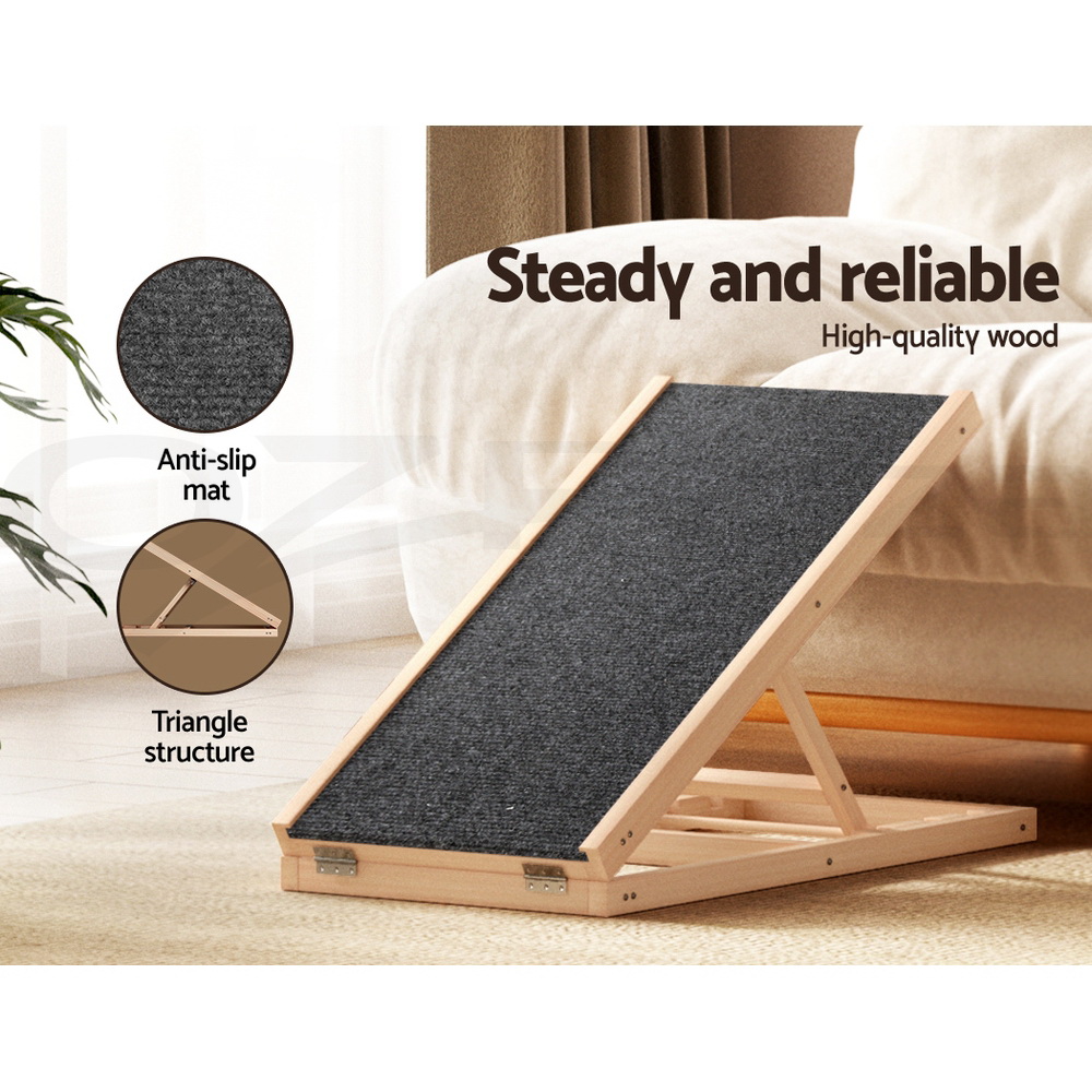 i.Pet Dog Ramp Steps For Bed Sofa Car Pet Stairs Ladder Travel Foldable Portable - Picture 60 of 72