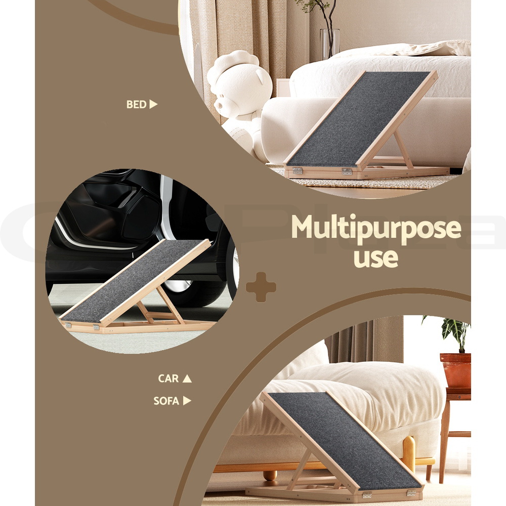 i.Pet Dog Ramp Steps For Bed Sofa Car Pet Stairs Ladder Travel Foldable Portable - Picture 62 of 72