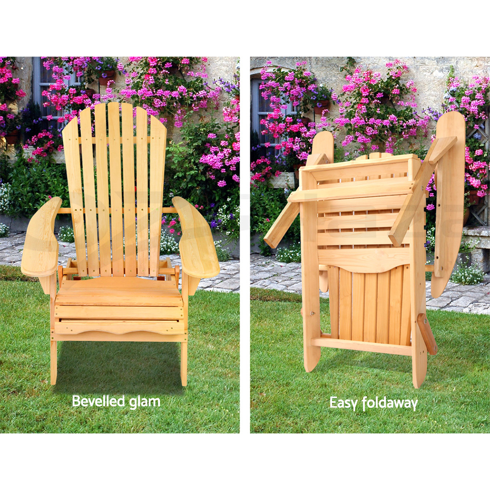 Gardeon Outdoor Chairs Table Set Beach Chair Lounge Patio Furniture