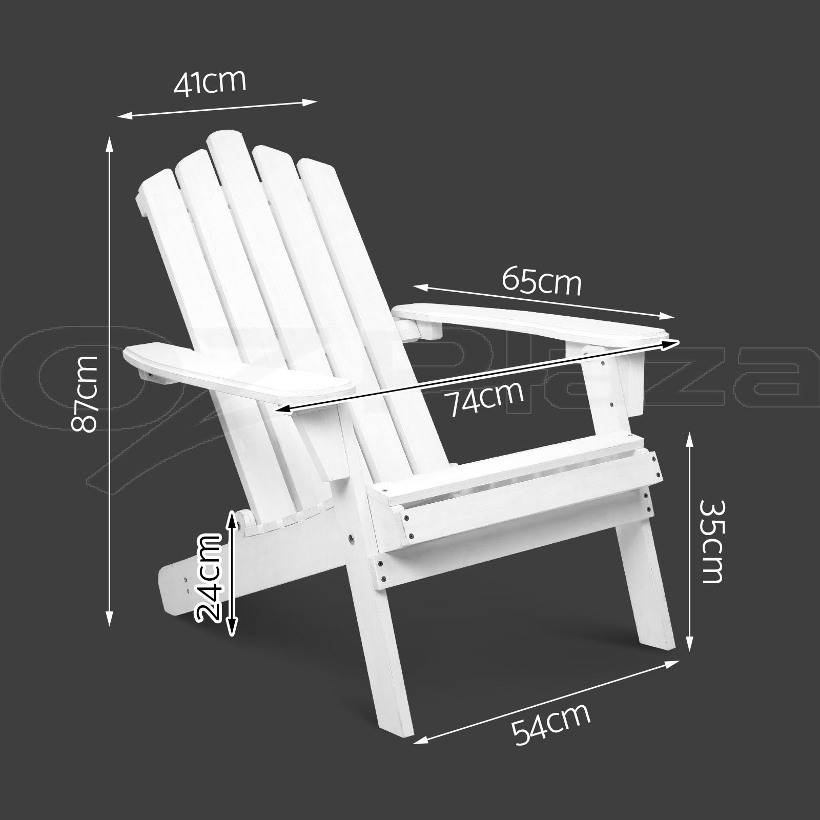 Gardeon Outdoor Chairs Table Set Beach Chair Adirondack Lounge Patio