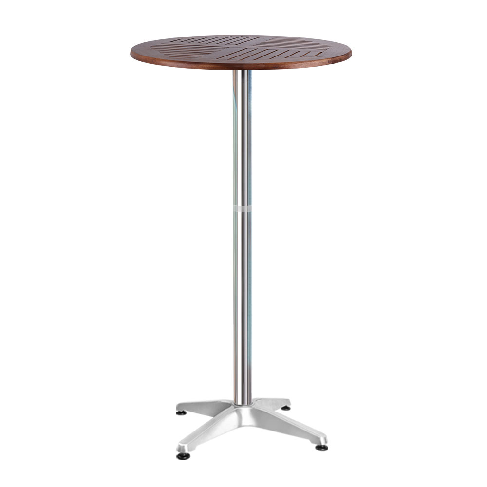 Gardeon Outdoor Bar Table Cafe Patio Setting Stools Table Aluminium Furniture - Picture 40 of 84