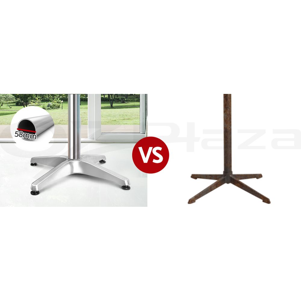 Gardeon Outdoor Bar Table Cafe Patio Setting Stools Table Aluminium Furniture - Picture 60 of 84