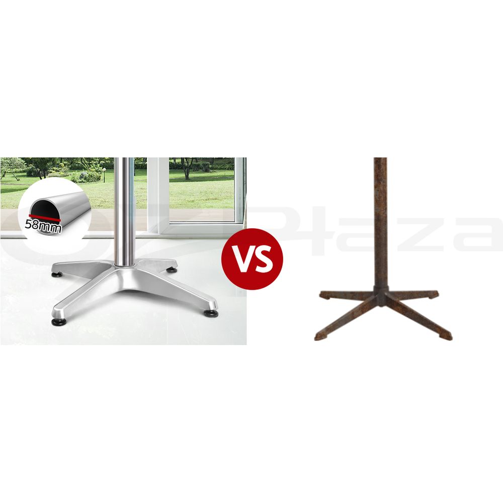 Gardeon Outdoor Bar Table Cafe Patio Setting Stools Table Aluminium Furniture - Picture 82 of 84