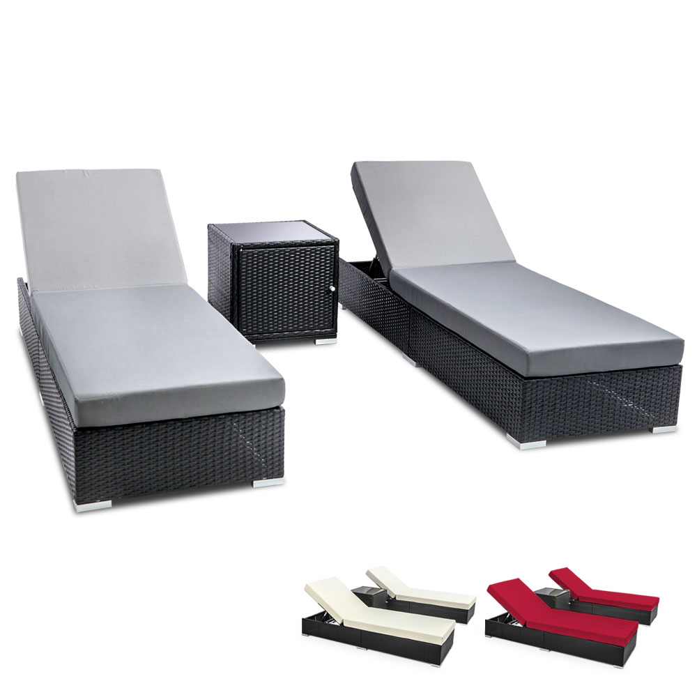 Gardeon Sun Lounge Outdoor Wicker Lounger Day Bed Cushion Patio Furniture Pool - Picture 32 of 32