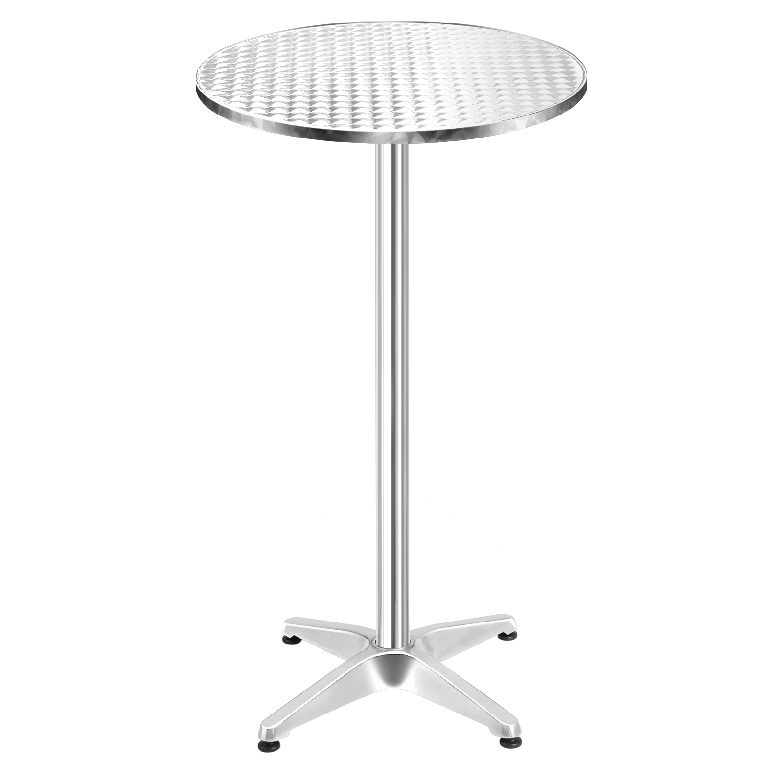 Gardeon Outdoor Bar Table Adjustable Height Aluminium Bistro Garden Cafe Round - Picture 11 of 14
