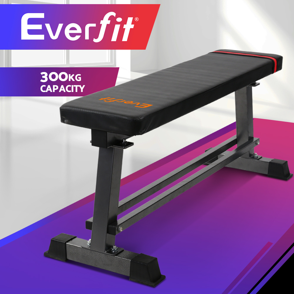 Everfit Weight Bench Press Flat Benches Home Gym Fitness Strength Training - Picture 9 of 29