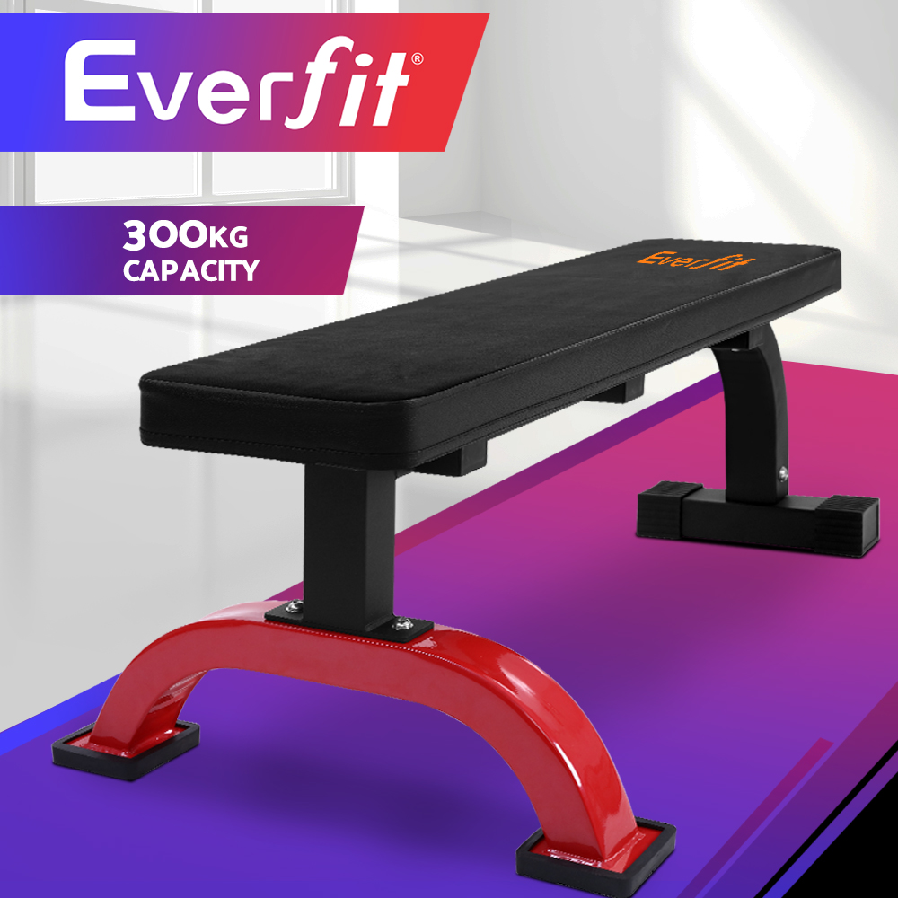 Everfit Weight Bench Press Flat Benches Home Gym Fitness Strength Training - Picture 19 of 29